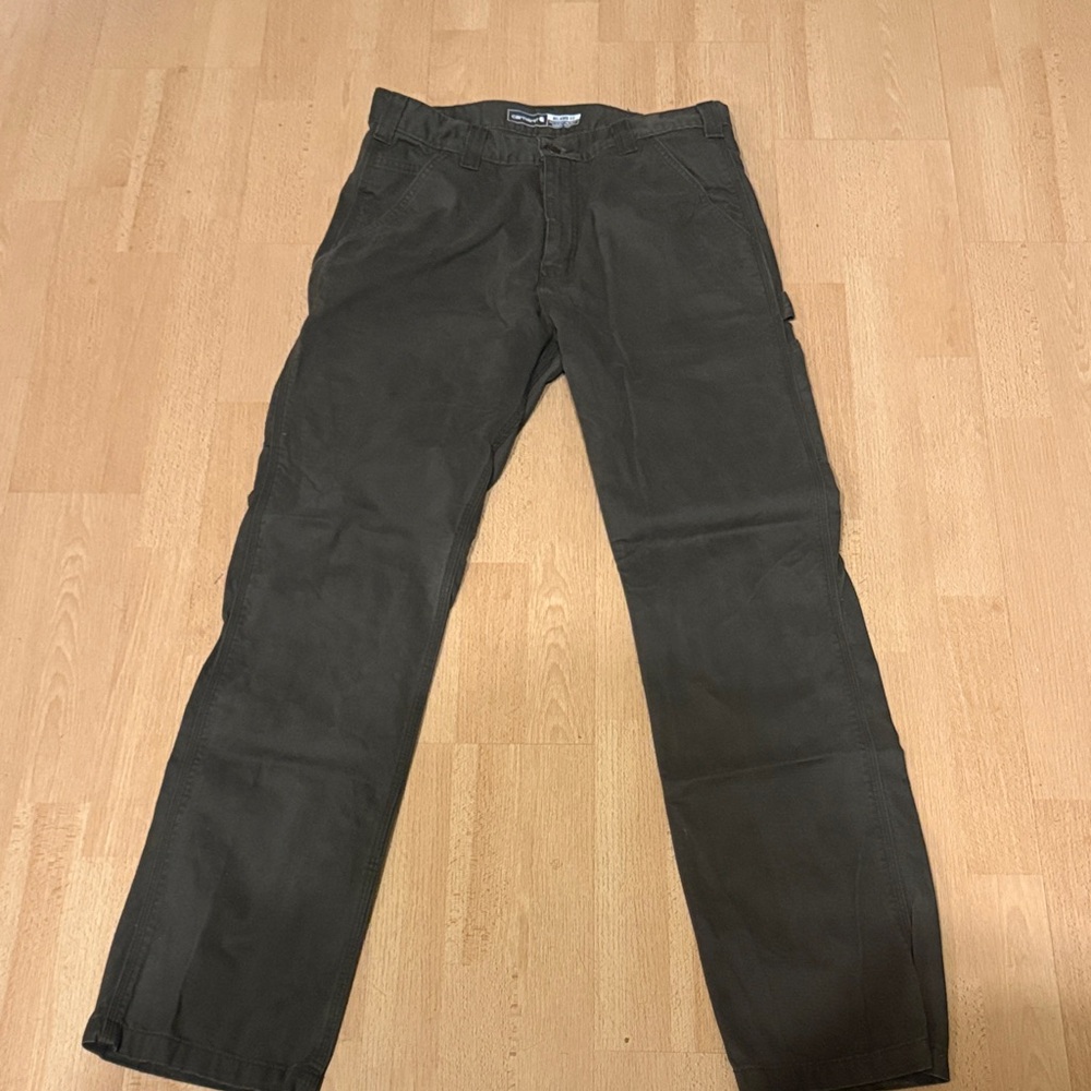 Carhartt Men's Dark Gray/Olive Cargo Pants